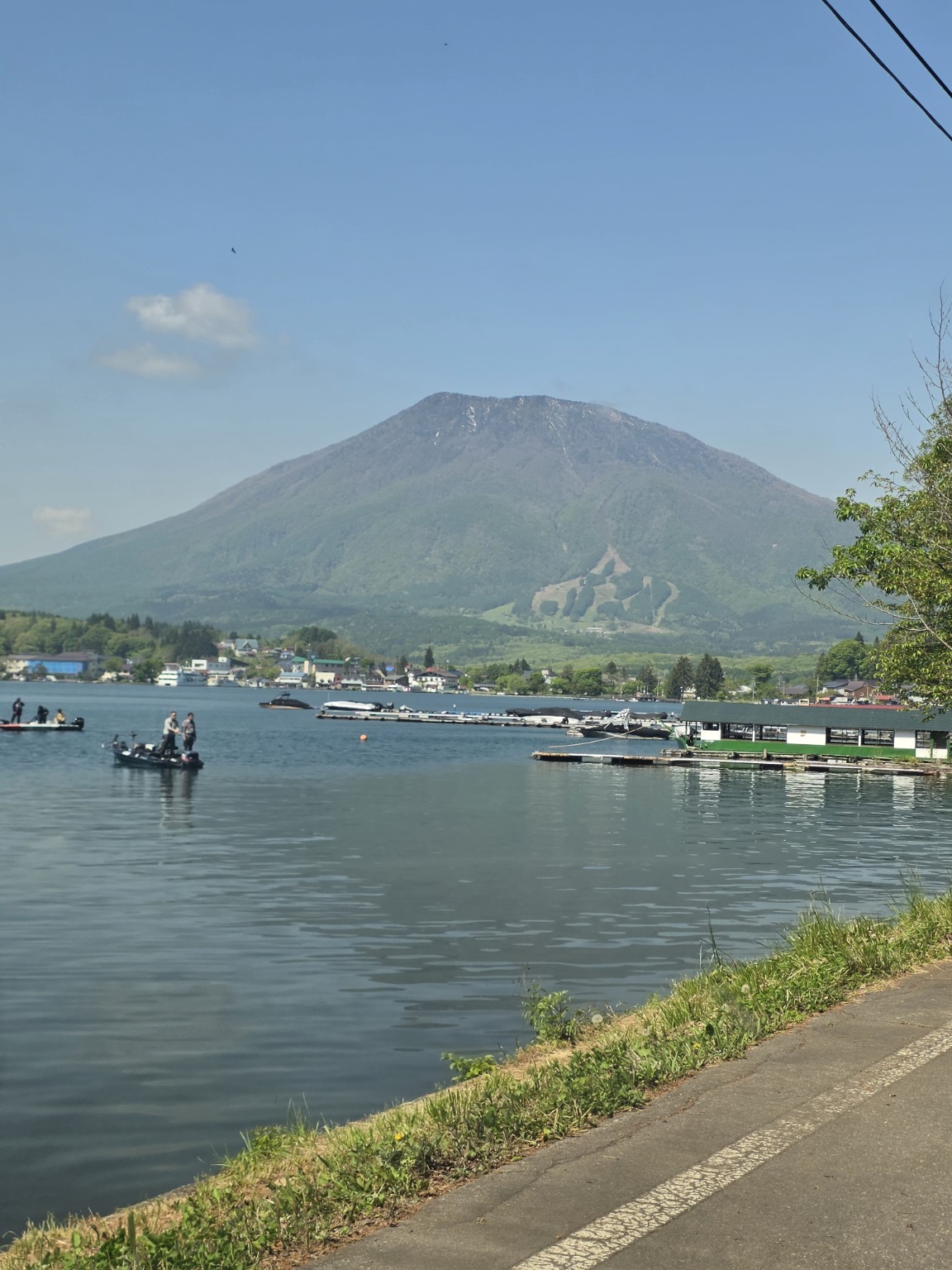 Lake and mountain landscape